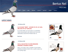 Tablet Screenshot of bertusnelpigeons.co.za